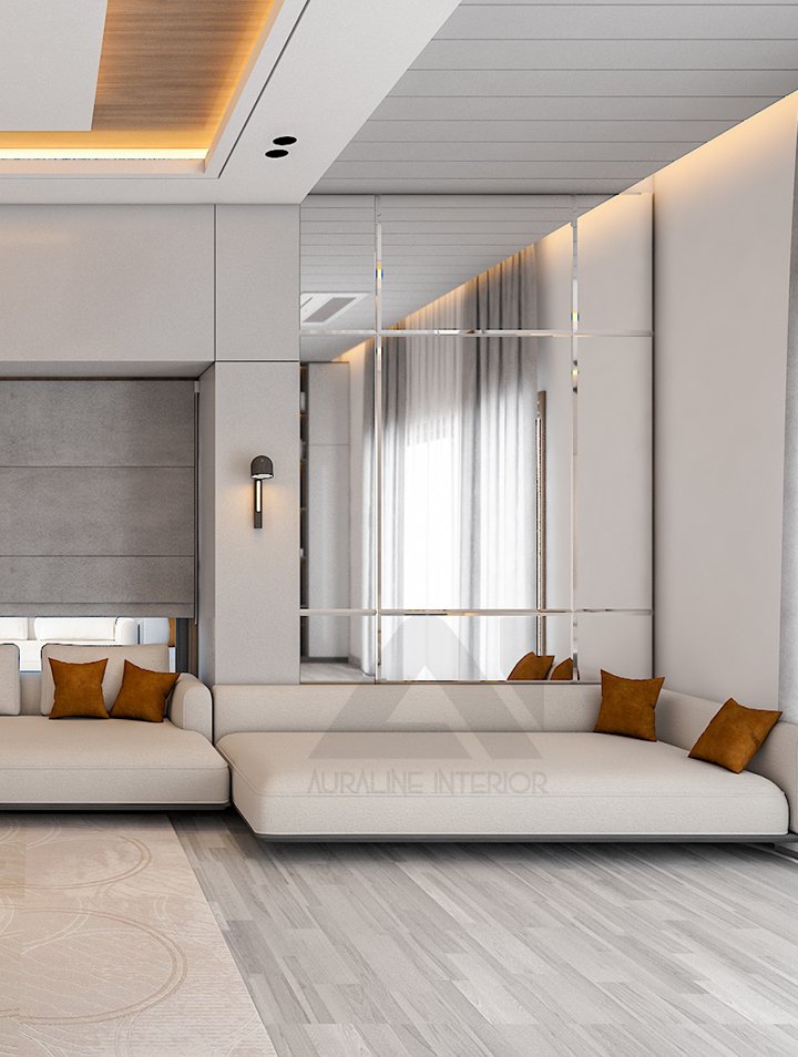 Modern bedroom interior design by Auraline Interior