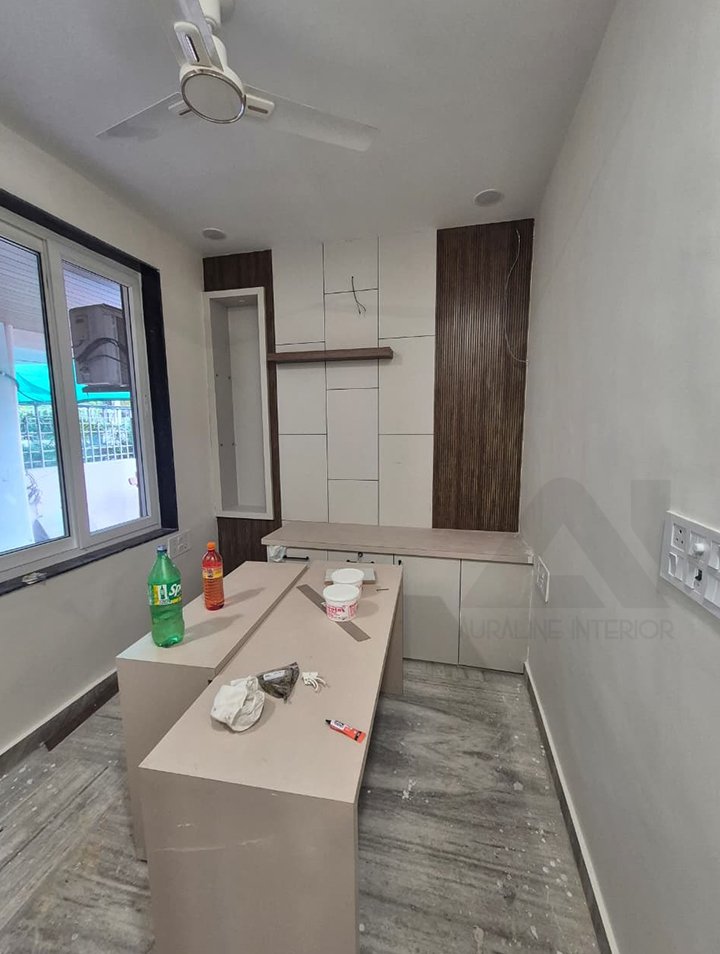 Modern modular kitchen interior design by Auraline Interior